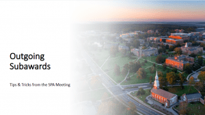 Subaward Invoice Review Checklist