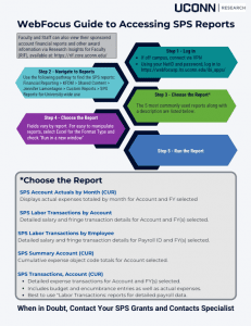 Screenshot of WebFocus Guide to Accessing SPS Reports job aid